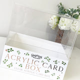 Clear Acrylic Card Box / Wishing Well - 25cm x 25cm