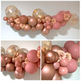 Balloon Arch Garland Terracotta Rosewood Pink Balloon arch with pump Party Plaza