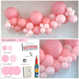 Pink Balloon Arch Garland with contents Party Plaza Barbie