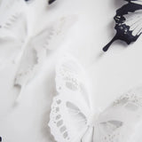 Black & White Butterfly Decorations - 18 Pieces