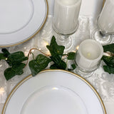 Charger Plate - White with Gold Edge - 33cm Diameter - 12 Pack