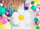 Daisy Foil balloon backdrop