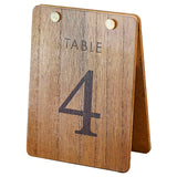 Wooden Table Numbers 1 - 12