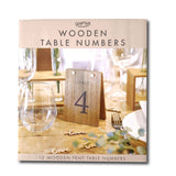 Wooden Table Numbers 1 - 12