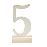 Wooden Table Number Cutouts 1 - 12