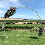 Round Metal Arch / Frame - Gold 280cm Wide x 230cm Height - PICKUP ONLY