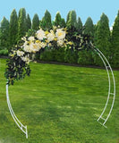 Round Metal Arch / Frame -WHITE  280cm Wide x 230cm Height - PICK UP ONLY