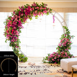 Round Metal Arch / Frame -WHITE  280cm Wide x 230cm Height - PICK UP ONLY