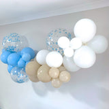 Balloon Garland DIY Kit - Blue, Sand & White - 1.7m