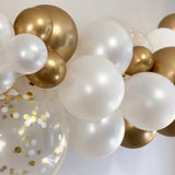 Balloon Garland DIY Kit - White & Gold - 1.7m