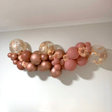 Balloon Arch Garland Terracotta Rosewood Pink Balloon arch with pump Party Plaza