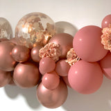 Balloon Arch Garland Terracotta Rosewood Pink Balloon arch with pump Party Plaza