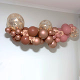 Balloon Arch Garland Terracotta Rosewood Pink Balloon arch with pump Party Plaza