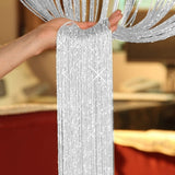 Silver String Tassel Door Curtain - 200cm Length