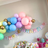 Unicorn Banner - Deluxe Gold Foil - Happy Birthday