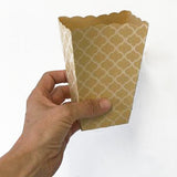 Popcorn Treat Box - 4 Pack - White Lattice