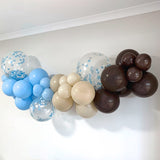 Balloon Garland DIY Kit - Blue & Chocolate - 1.7m