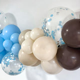 Balloon Garland DIY Kit - Blue & Chocolate - 1.7m