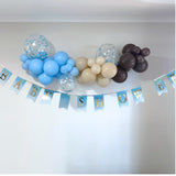 Blue Balloon Arch Garland Kit Diy Blue Chocolate Sand Teddy 
