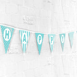 Happy Birthday Banner - Teal - 4.8m