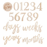 Baby / Pregnancy Milestone Photo Signs - Eco Wood