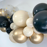 Balloon Garland DIY Kit - Black, Sand & Gold - 1.7m