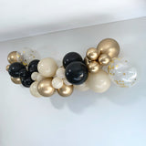 Balloon Garland DIY Kit - Black, Sand & Gold - 1.7m