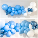 Blue Balloon Arch Garland Kit Diy Blue and white