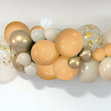 Balloon Garland DIY Kit - Boho Peach, White, Sand & Gold - 1.7m