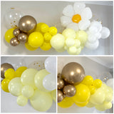 Balloon Garland DIY Kit - Daisy Yellow, Pastel & White - 1.7m