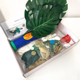 Green and gold diy balloon arch garland kit jungle safari