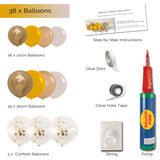 Balloon Garland DIY Kit - Mustard, Latte, Gold & Sand -  1.7m