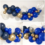Balloon Garland DIY arch kit Navy Blue and Gold 