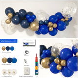 Balloon Garland DIY arch kit Navy Blue and Gold 
