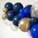 Balloon Garland DIY arch kit Navy Blue and Gold 