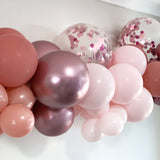 Balloon Arch Garland DIY Kit - Pastel Rose Pink - Confetti - 1.7m