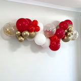 Balloon Garland DIY Kit - Red, White & Gold - 1.7m