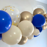 Balloon Garland DIY Kit - Royal Blue, Sand & Gold - 1.7m