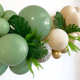 Balloon Arch Garland DIY Kit - Safari Jungle Animal Green & Sand - 1.7m