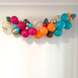 Balloon Arch Garland DIY Kit - Tropical Fuchsia, Orange & Teal  -  1.7m