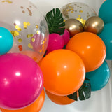 Balloon Garland DIY Kit - Tropical Fuchsia, Orange & Teal  -  1.7m