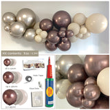 Balloon Garland DIY Kit - Truffle, Champagne & Sand - 1.7m