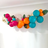 Balloon Garland DIY Kit - Tropical Fuchsia, Orange & Teal  -  1.7m
