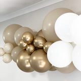 Balloon Garland DIY Kit - White, Gold & Sand - 1.7m