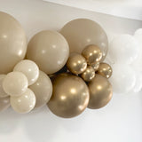 Balloon Garland DIY Kit - White, Gold & Sand - 1.7m