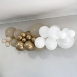 Balloon Garland DIY Kit - White, Gold & Sand - 1.7m