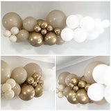 Balloon Garland DIY Kit - White, Gold & Sand - 1.7m