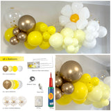 Balloon Garland DIY Kit - Daisy Yellow, Pastel & White - 1.7m