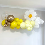 Balloon Garland DIY Kit - Daisy Yellow, Pastel & White - 1.7m