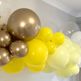 Balloon Garland DIY Kit - Daisy Yellow, Pastel & White - 1.7m